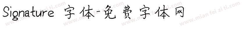 Signature 字体字体转换